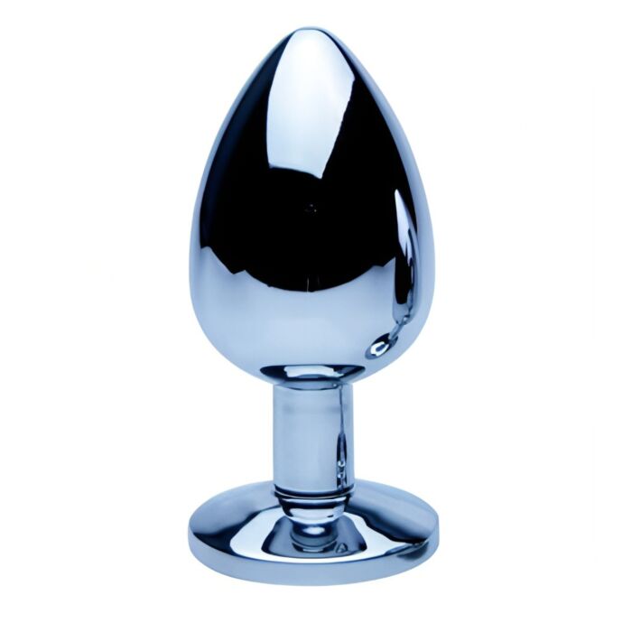 Butt Plug Precious Metals Large s kamienkami Plata Butt Plug Precious Metals Large s kamienkami Plata