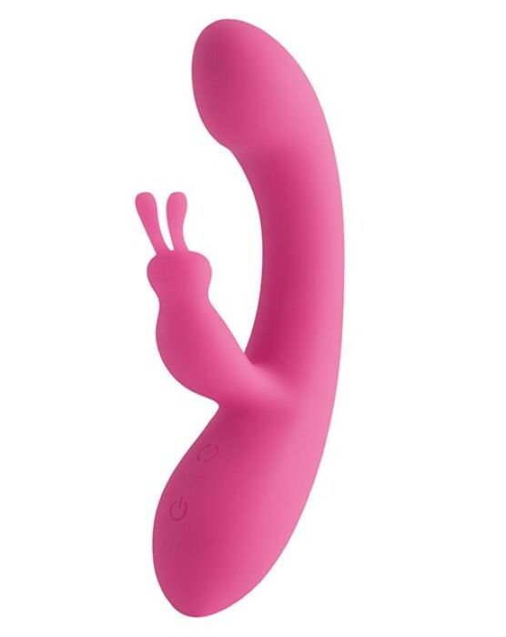 Vibrátor S Pleasures Velvet Love Bunny s dvojitou stimuláciou