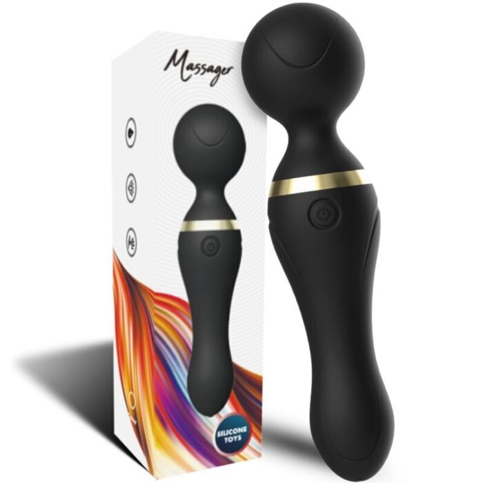 ARMONY - FREEZA MASSAGER & VIBRATOR SUPER FLEXIBLE HEAD BLACK ARMONY - FREEZA MASSAGER & VIBRATOR SUPER FLEXIBLE HEAD BLACK