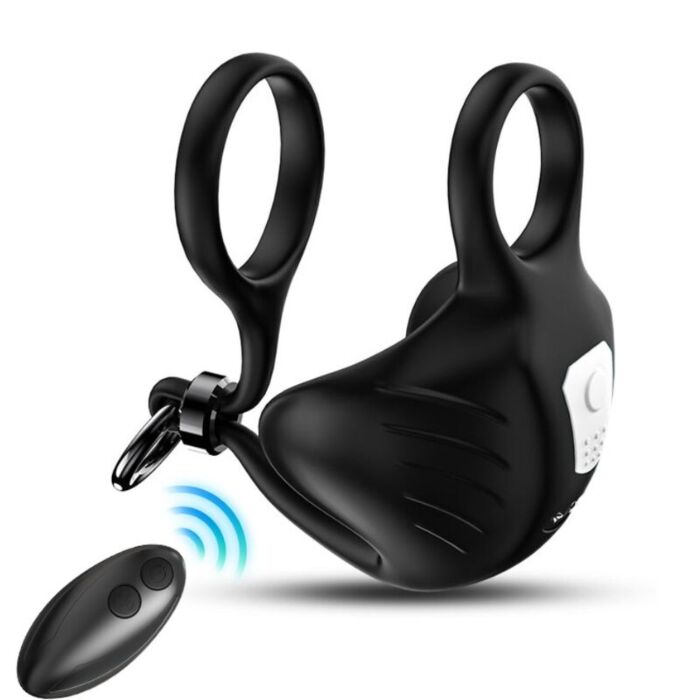 ARMONY - MANTA SCROTUM VIBRATOR RING REMOTE CONTROL BLACK ARMONY - MANTA SCROTUM VIBRATOR RING REMOTE CONTROL BLACK