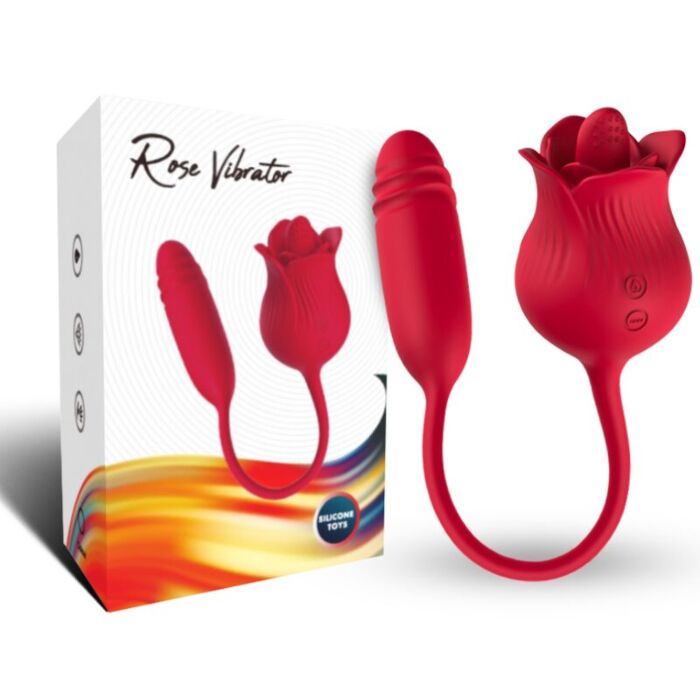 ARMONY - ROSELIP LICKING VIBRATING CLIT & VIBRATOR RED ARMONY - ROSELIP LICKING VIBRATING CLIT & VIBRATOR RED