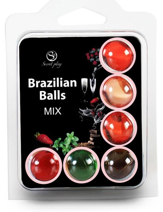 Gulička SECRETPLAY 6 Hot Balls s ovocnou arómou