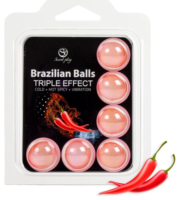 Lubrikant SECRETPLAY Brazilian Balls s trojnásobným efektom