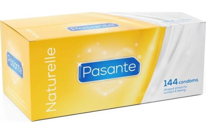 Kondómy Pasante Naturelle 144 kusov s kónickým tvarom