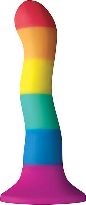 Dildo PRIDE Colors Wave con ventosa para arnés
