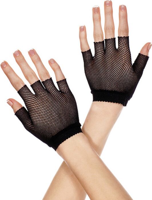 GUANTES CORTOS NEGRO RED