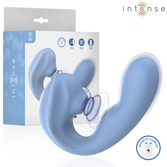 INTENSE - GINA MULTIFUNCTION CLITORAL STIMULATOR BLUE INTENSE - GINA MULTIFUNCTION CLITORAL STIMULATOR BLUE