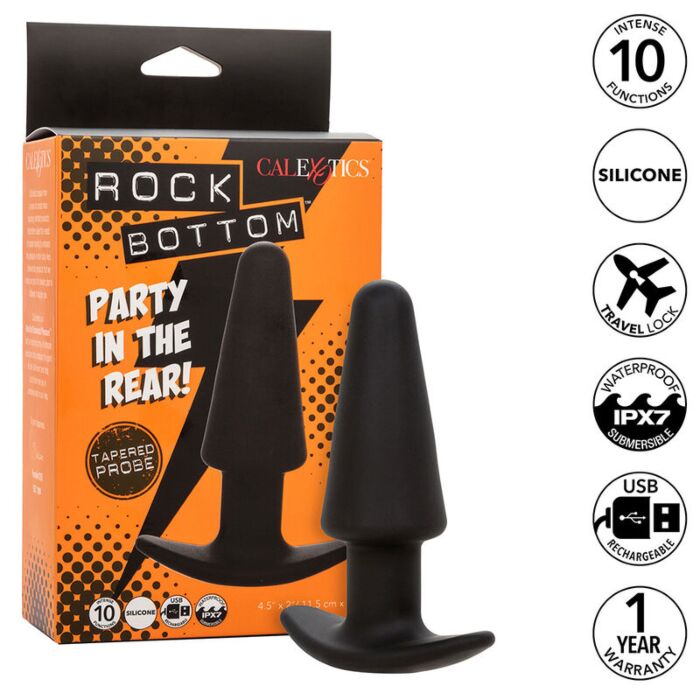 Anal Plug CalExotics Rock Bottom s 10 vibračnými módmi