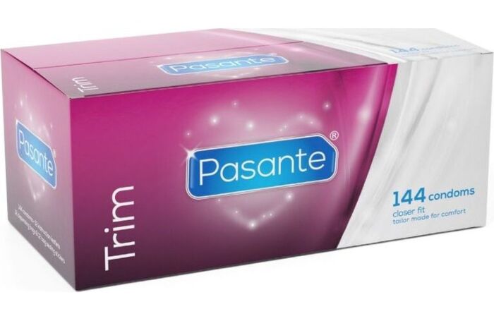 Kondómy Pasante Trim 144 ks | Úzky strih pre prirodzený pocit
