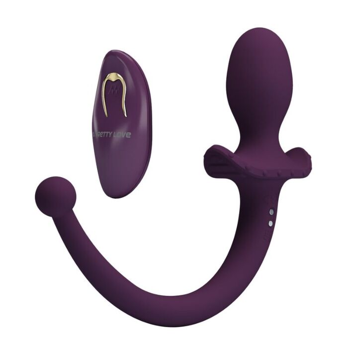 PRETTY LOVE - LIOEA VIBRATING ANAL PLUG WITH TAIL 12 FUNCTIONS PURPLE REMOTE CONTROL PRETTY LOVE - LIOEA VIBRATING ANAL PLUG WITH TAIL 12 FUNCTIONS PURPLE REMOTE CONTROL