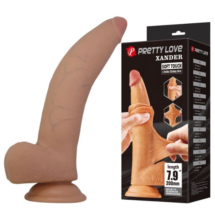PRETTY LOVE - XANDER REALISTIC DILDO 20 CM Ø 5 CM NATURAL PRETTY LOVE - XANDER REALISTIC DILDO 20 CM Ø 5 CM NATURAL
