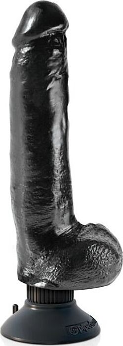 Vibrador realista KING COCK con testículos 23 cm