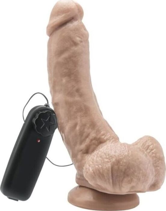 Vibrador realístico GET REAL 20,5 cm con testículos
