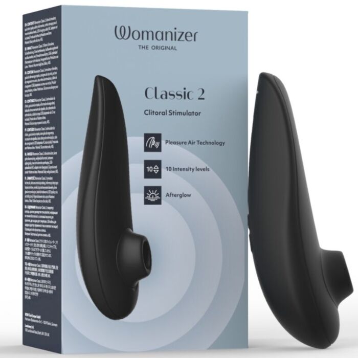 Stimulátor klitorisu WOMANIZER Classic 2, čierny