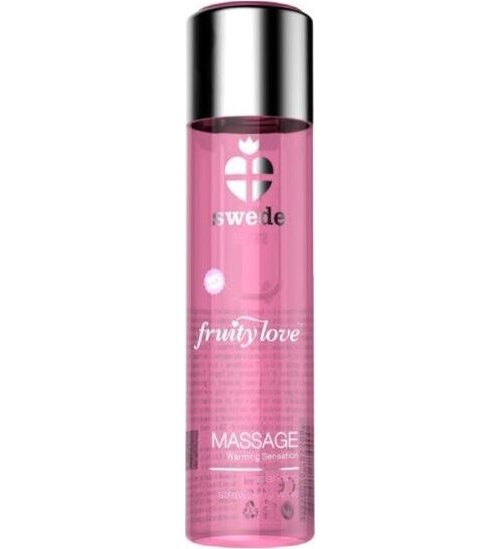 Masážny olej SWEDE Fruity Love s efektom tepla